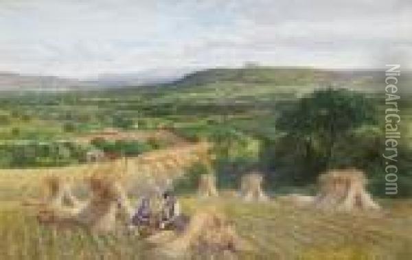 Harvest Time Oil Painting - George Vicat Cole