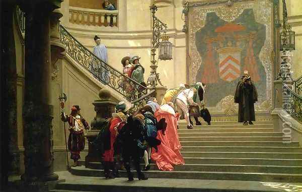 The Grey Cardinal Oil Painting - Jean-Leon Gerome