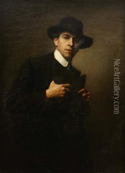 Autoportrait Presume Oil Painting - Antony Troncet