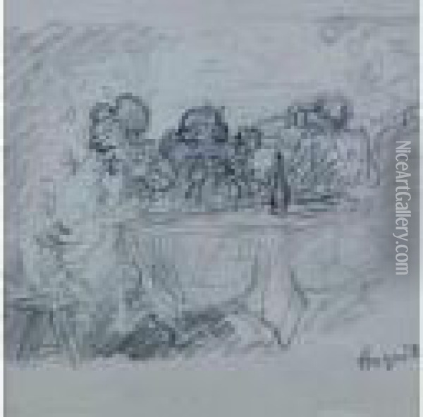 Le Banquet Oil Painting - Louis Anquetin