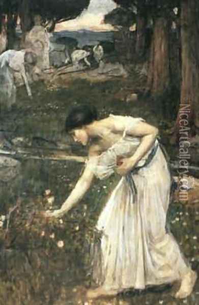 Study for Narcissus Oil Painting - John William Waterhouse
