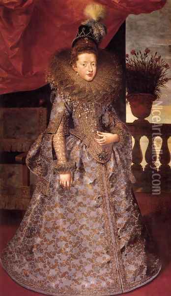Portrait of Margherita Gonzaga Oil Painting - Frans Pourbus the younger