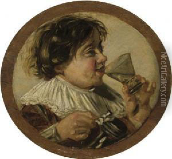 Le Buveur Oil Painting - Frans Hals