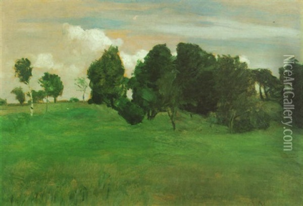 Landschaft Oil Painting - Otto Modersohn