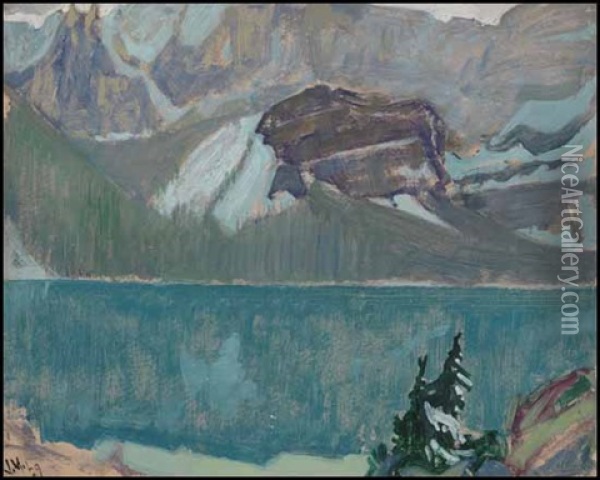 Snow, Lake O'hara Oil Painting - James Edward Hervey MacDonald