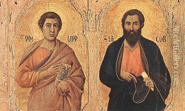Maesta (detail 7) 1308-11 Oil Painting - Duccio Di Buoninsegna