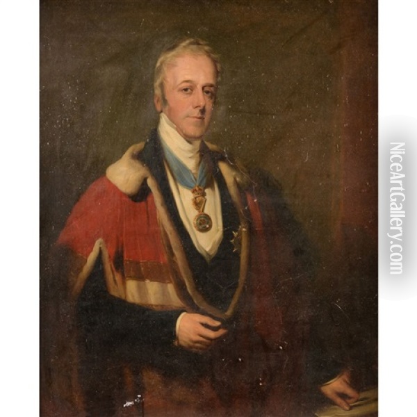 John Ponsonby, 4th Earl Of Bessborough Oil Painting - Stephen Catterson Smith