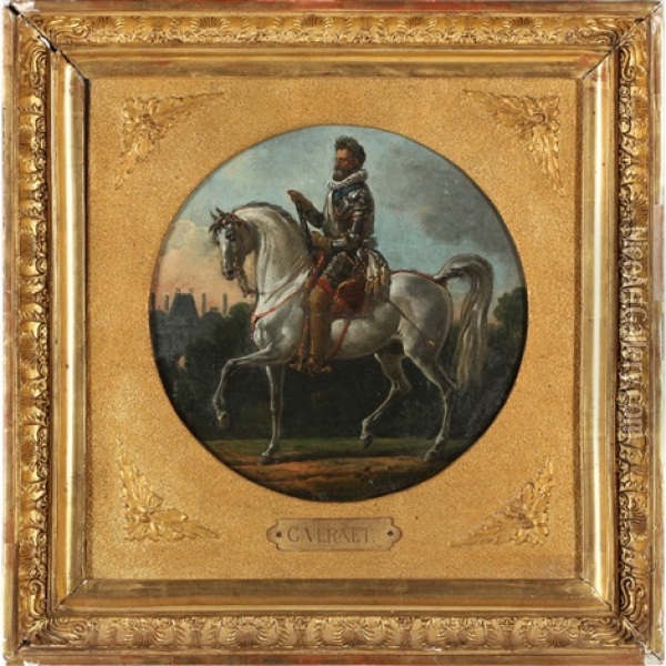 Equestrian Portrait Of Henry Iv Oil Painting - Carle Vernet