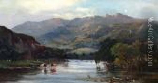 Autumn In The Highlands Oil Painting - Sidney Richard Percy