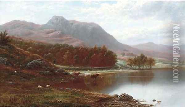 Loch Katrine, Scotland Oil Painting - William Mellor