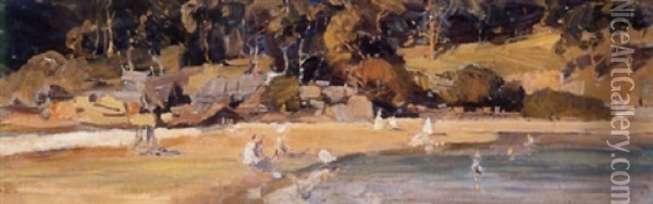 Balmoral Beach Oil Painting - William Beckwith Mcinnes
