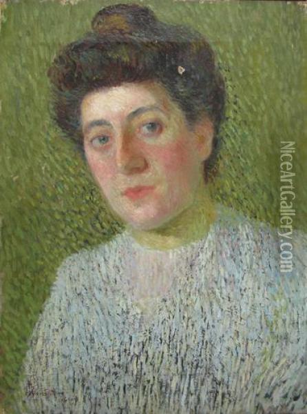 Portretul Unei Doamne Oil Painting - Ion Theodorescu Sion