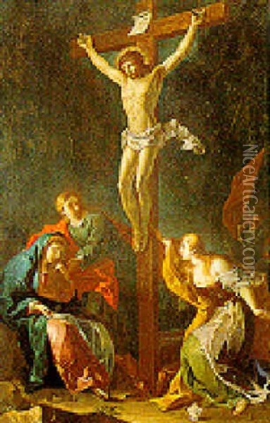 Crocifissione Oil Painting - Giovanni Battista Rossi