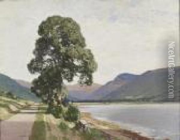 Loch Fyne Head Oil Painting - George Houston