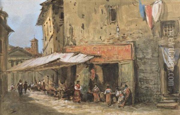 Vita Di Paese Oil Painting - Pio Joris