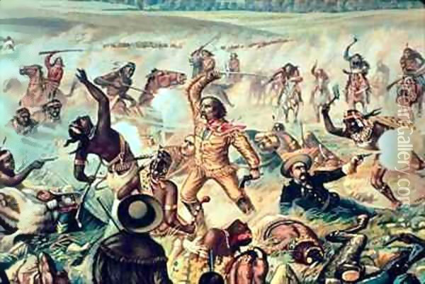 Custer's Last Fight 2 Oil Painting - Otto Becker