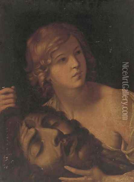 Salome with the Head of St John the Baptist Oil Painting - Italian School