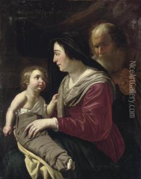 Bijlert The Holy Family Oil Painting - Jan Van Bijlert