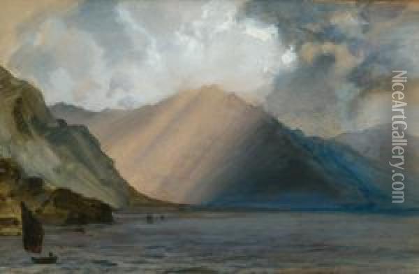 Storm Clouds At Ennerdale Oil Painting - John Ruskin