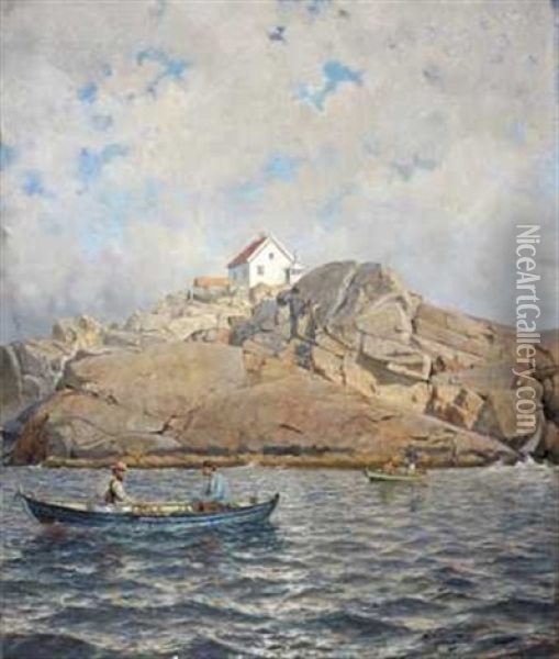 Stavaernsodden Oil Painting - Hjalmar Johnssen
