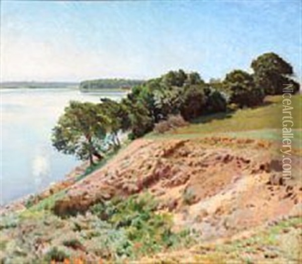 Summer Landscape Oil Painting - Georg Sofus Seligmann