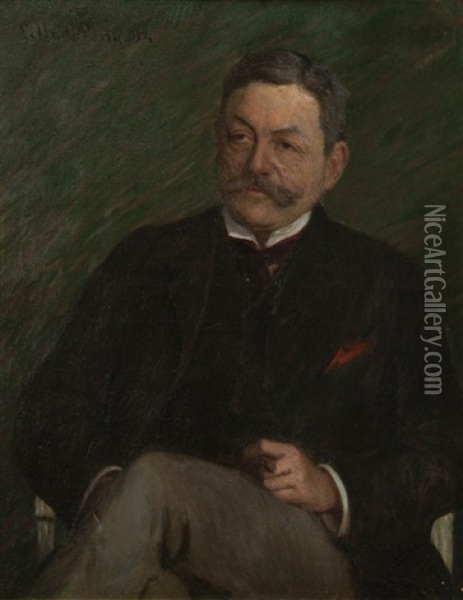 Portrait Of A Gentleman Oil Painting - Lilla Cabot Perry