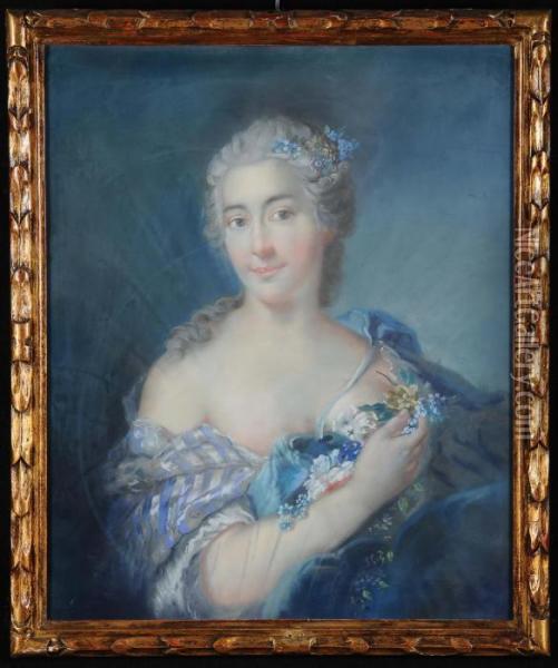 Ritratto Di Gentildonna Oil Painting - Rosalba Carriera