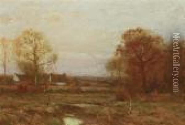 Late Autumn, Connecticut Oil Painting - Bruce Crane