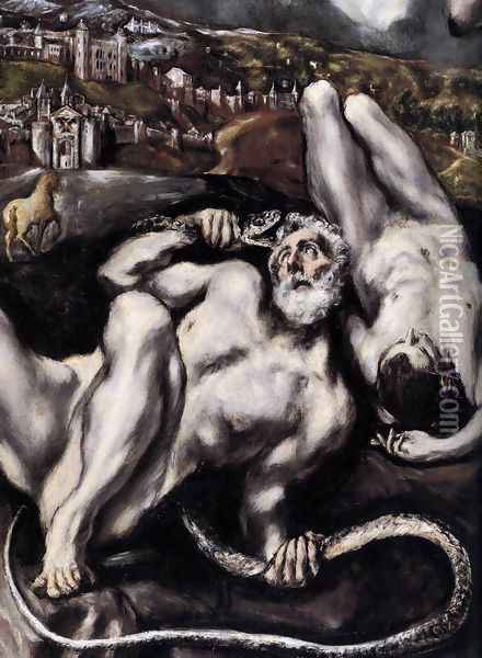 Laokoon (detail 3) 1610 Oil Painting - El Greco (Domenikos Theotokopoulos)