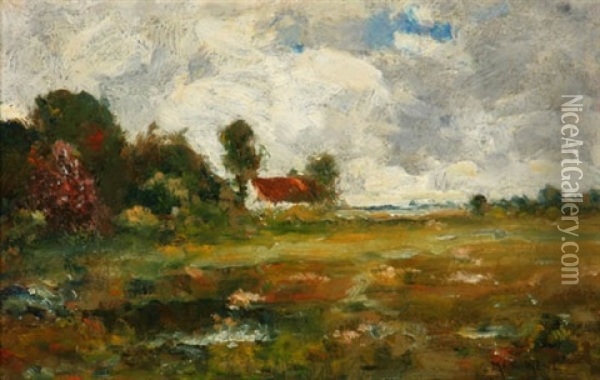 Autumn Landscape Oil Painting - Max Weyl