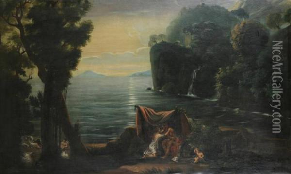 Mythologisch Tafereel Oil Painting - Claude Lorrain (Gellee)