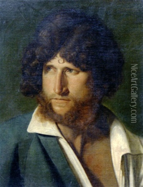 Portrait D'homme Barbu Oil Painting - Francois Joseph Navez