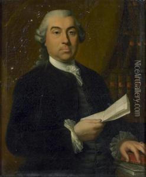 Portrait De Monsieur Etienne-joseph Coulon Oil Painting - Johann Melchior J. Wyrsch