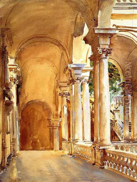 Genoa, the University Oil Painting - John Singer Sargent