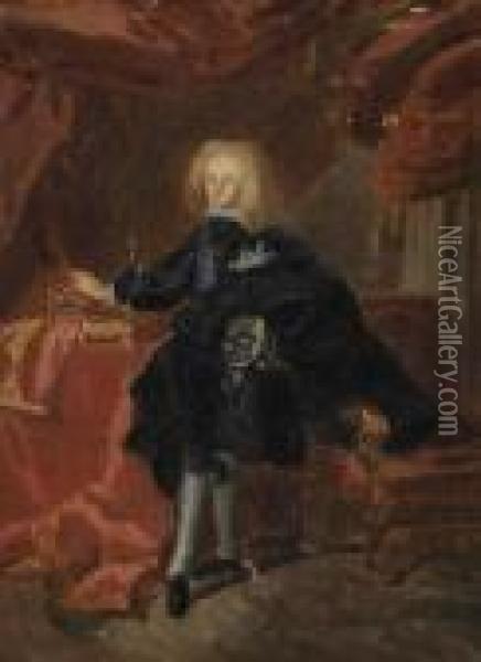 Portrait De Philippe V D'espagne Oil Painting - Hyacinthe Rigaud