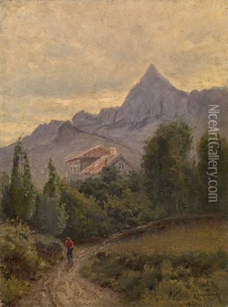 Carpathians Oil Painting - Fedor Petrovich Riznichenko