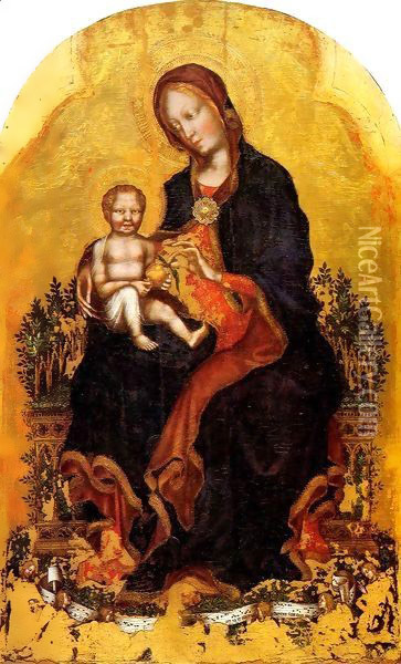 Madonna with Child 2 Oil Painting - Gentile Da Fabriano
