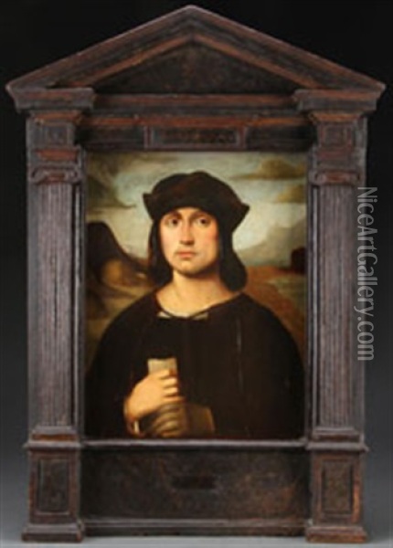 Portrait Of Evangelist Scappi Oil Painting - Francesco Francia