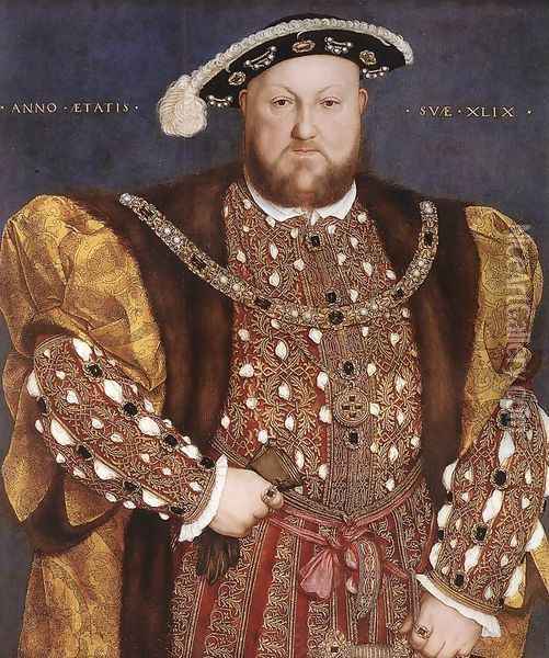 Portrait of Henry VIII 1540 Oil Painting - Hans Holbein the Younger