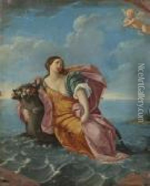 The Rape Of Europa Oil Painting - Guido Reni