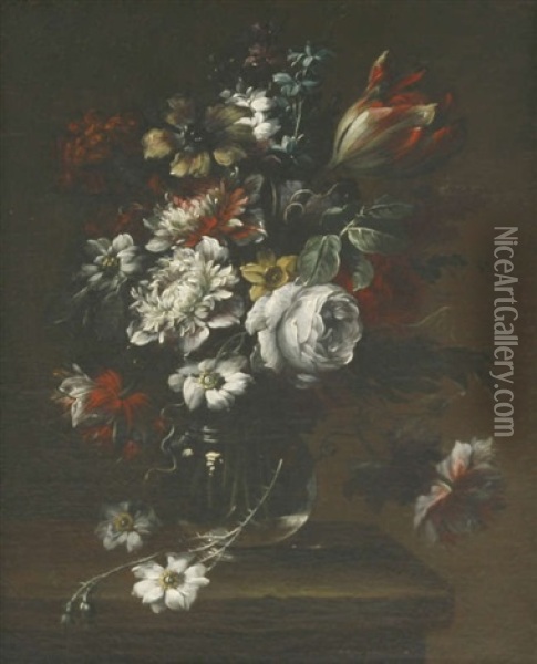 Gasparo Lopez (italian, 1650-1732) Oil Painting - Gasparo Lopez
