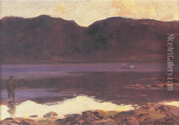 Loch Scene Oil Painting - James Humbert Craig