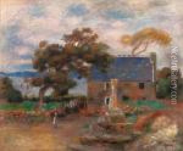 Trboul, Prs De Douardenez, Bretagne Oil Painting - Pierre Auguste Renoir