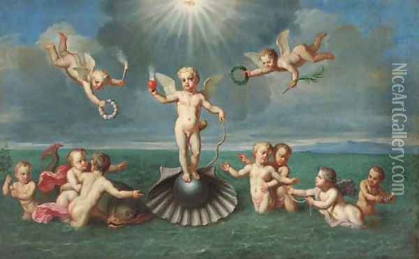 Triumph of Cupid Oil Painting - James Parmentier