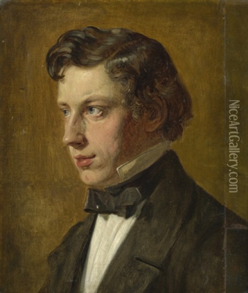Portrat Des Advokaten Und Amtsverwalters Conrad Weidemann Oil Painting - Wilhelm Nicolai Marstrand