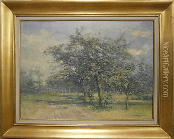 Les Pommieres, Ete Oil Painting - Louis Van Engelen