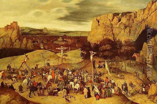 Calvary Oil Painting - Pieter The Younger Brueghel