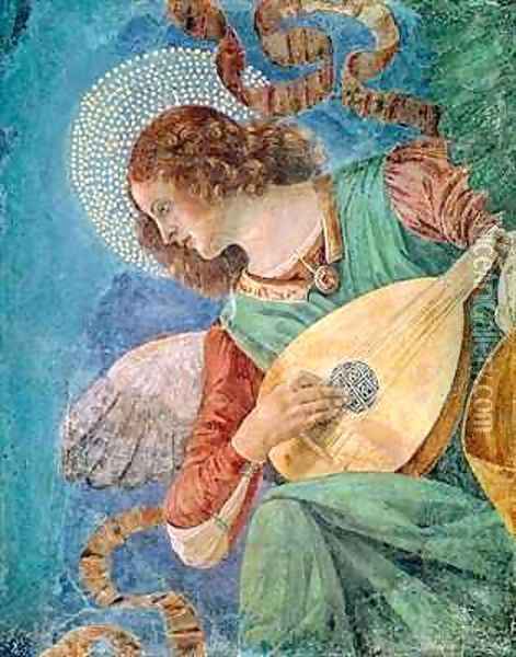 Angel Musician 2 Oil Painting - Melozzo da Forli