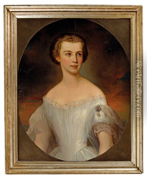 Kaiserin Elisabeth Von Osterreich Oil Painting - Hans Kapferer