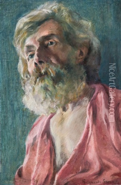 Portrat Eines Alten Mannes Oil Painting - Nikolai Petrovich Bogdanov-Bel'sky
